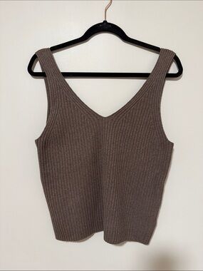Brown GAP Sweater Vneck Tank